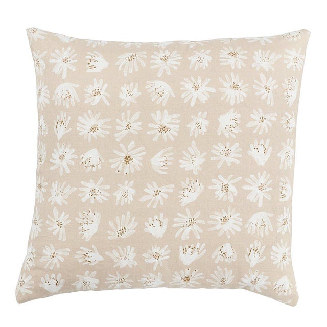 This pillow features Meadow Rock by Caroline Z Hurley for Schumacher with a Knife Edge finish. Organic and wild, sky-...