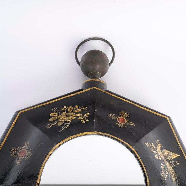 Napoleon III Wall Mirror in Painted Sheet Metal, 19th Century For Sale - Image 3 of 5