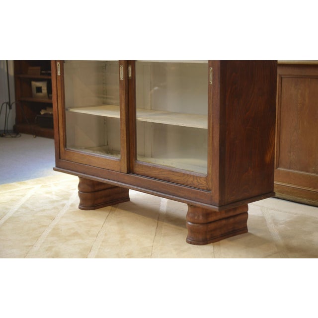Oak Display Cabinet, 1940s For Sale - Image 3 of 11