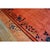 Art Deco 1920s Coral Open Field Antique Chinese Art Deco Square Knotted Pile Floral Rug For Sale - Image 3 of 10