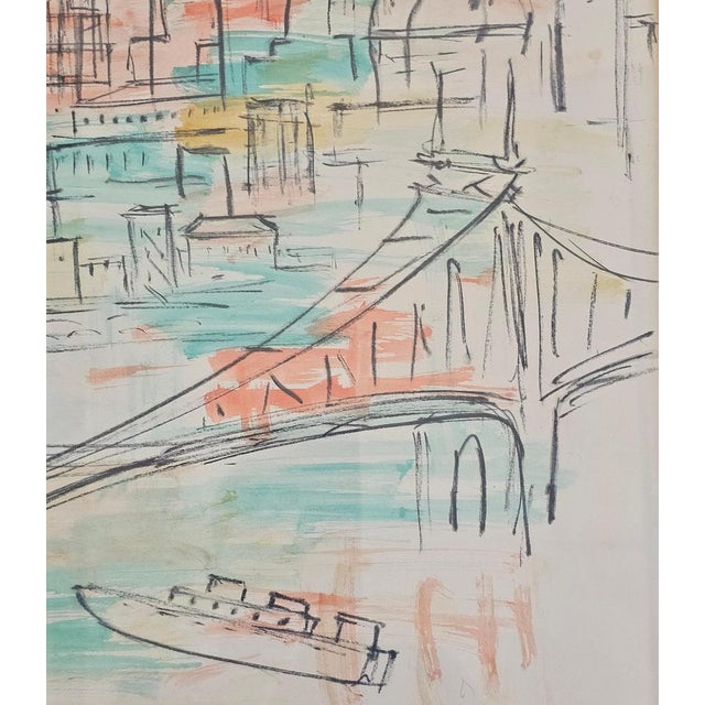 A. Lukac, New York, 1956, Watercolor For Sale - Image 9 of 10