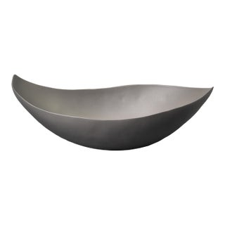 New Rina Menardi 16” Wide Barchetta Bowl in Bronze Glaze For Sale