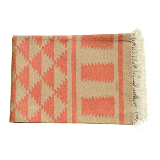 Boho Chic Uzma Rug, 5x8, Orange For Sale - Image 3 of 5