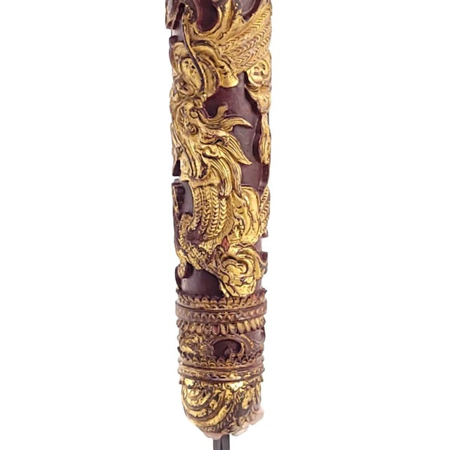 Pair of Chinese Giltwood Candle Stands, Circa 1830 For Sale - Image 10 of 10