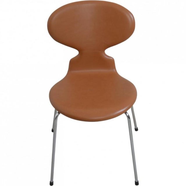 Ant Chairs in Cognac Leather by Arne Jacobsen, 1990s, Set of 6 For Sale - Image 11 of 18