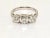 Exquisite 18ct White Gold Trilogy Diamond Engagement Ring – 2ct, British Vintage Original Elevate your collection with a...