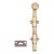 Vintage 6.625 In. Brass Surface Door Bolt For Sale