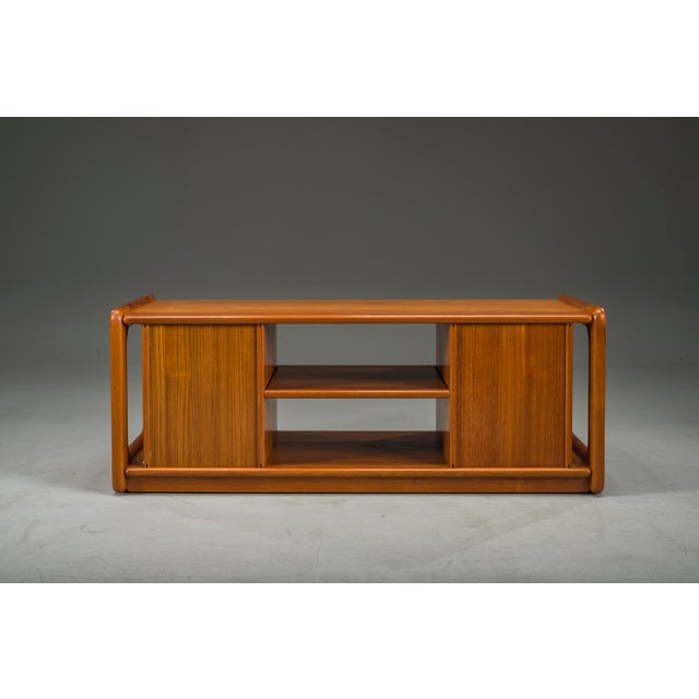 Mid-Century Modern Mid-Century Danish Teak Vinyl Storage Cabinet from Dyrlund, 1960s For Sale - Image 3 of 11
