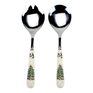 Spode Christmas Tree Salad Servers Set - 2 Pieces