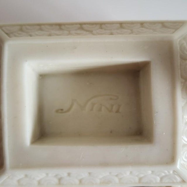 Vintage 1980s Nini "Oriental Garden" Faux Ivory Teapot For Sale - Image 12 of 15