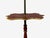 Wood Mid 20th Century Chinoiserie, Red Japanned Floor Lamp, Wood, Brass For Sale - Image 7 of 12