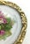 Ceramic Antique Roses Desert Plate Gold Rimmed For Sale - Image 7 of 10