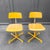 Vintage Yellow Wooden Desk Chair For Sale - Image 5 of 18