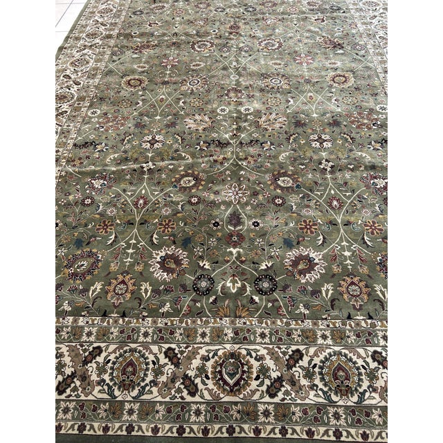 Persian Indo Persian Tabriz , 102" X 14'2 For Sale - Image 3 of 9