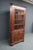 Traditional Henkel Harris Genuine Mahogany Illuminated Corner Cabinet / Curio Display Cabinet For Sale - Image 3 of 12