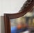 Brown Mid Century Mahogany Wall Mirror With Floral Pediment For Sale - Image 8 of 10