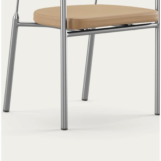 Wood Chairman Chair in Walnut with Upholstery in Sand by Henrik Tengler for One Collection For Sale - Image 7 of 15