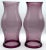 1980s English Regency Style Amethyst Glass Hurricanes - a Pair For Sale - Image 5 of 7