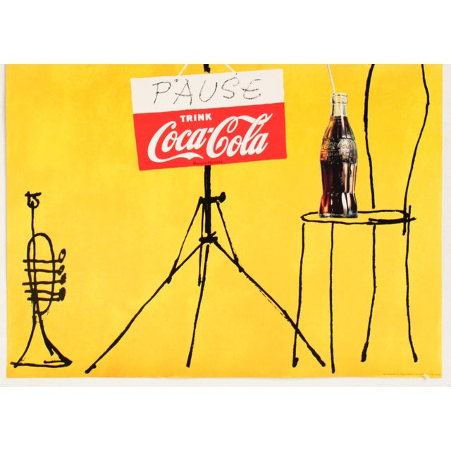 Mid-Century Modern 1994 Original Advertising Poster, Pause Coca-Cola (The 100 Best Posters Collection) Herbert Leupin For Sale - Image 3 of 5