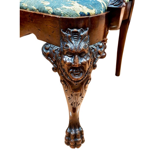 Irish George II-Style Double Chair Back Settee From Historic Filoli For Sale - Image 13 of 13