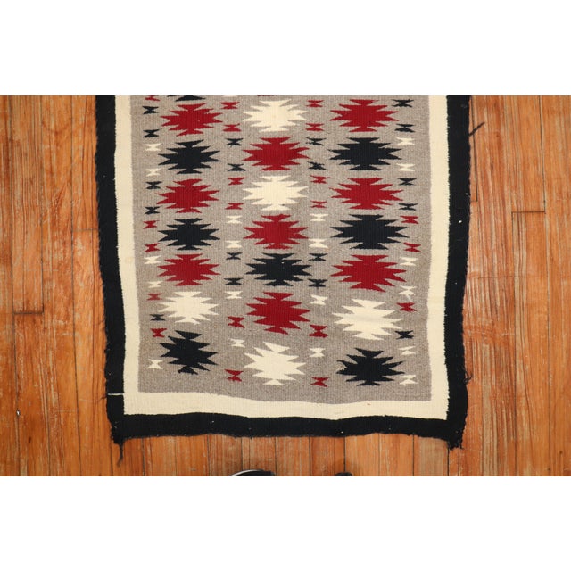 Native American Early 20th Century Zabihi Collection Tribal American Navajo Mini Rug - 2'1" x 3' For Sale - Image 3 of 5