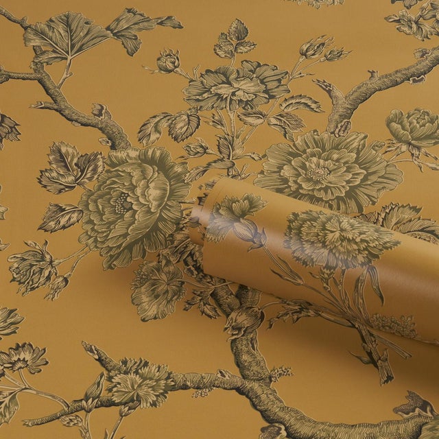 Schumacher Schumacher Inverness Garden Wallcovering In Document For Sale - Image 4 of 6