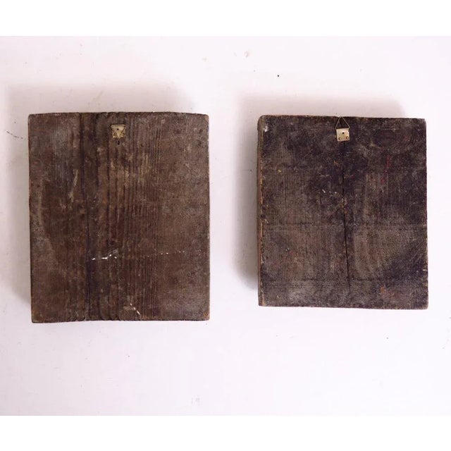 18th Century Swedish Painted Reliefs, Set of 2 For Sale - Image 6 of 7