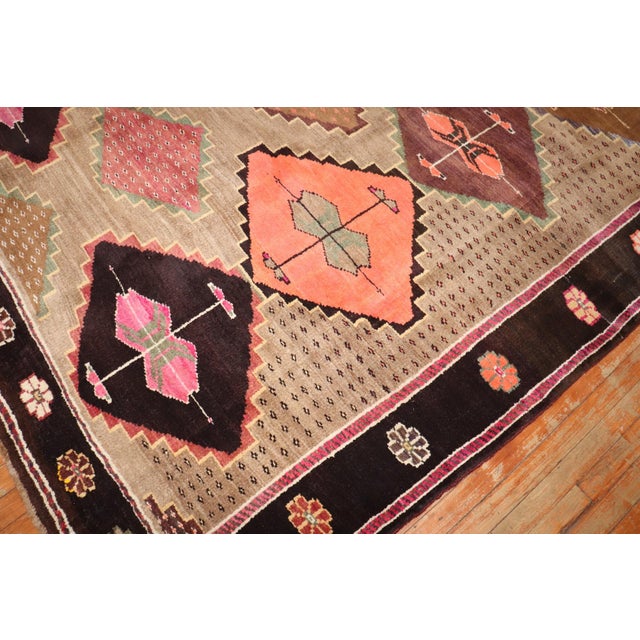 Early 20th Century Geometric Turkish Kars rug no. j3476 For Sale - Image 10 of 11