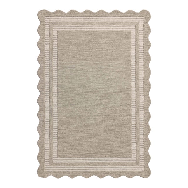 Chris Loves Julia x Loloi Scottie Fog / Ivory 8'-6" x 11'-6" Area Rug For Sale