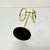 1970s Hollywood Regency Boho Chic Brass Finish Hand Towel Countertop Stand For Sale - Image 16 of 17