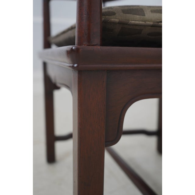 Pair Henredon Asian Modern Dining Room Chairs For Sale - Image 13 of 18