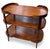 Mahogany server or etagere which also makes a wonderful bar. Elegant flared legs and curved lines. Very useful piece.