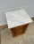 Late 19th century petite pine cabinet with old marble top. This size cabinet works great as a nightstand, side table or...