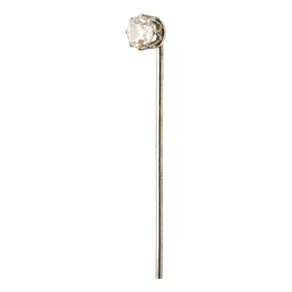 Tie Clip in 19.2 Karat Gold with Diamond For Sale