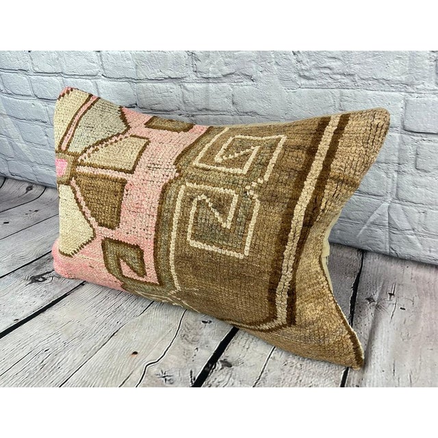 Vintage Pillow Case Turkish Rug Pillow Decorative Rug Pillow Dry cleaning only. PILLOW INSERT IS NOT INCLUDED