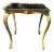 Italian Hand Painted Mirror Top Side Table For Sale