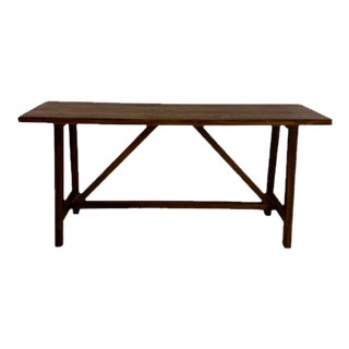 Farmhouse Style Console Table For Sale