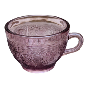 1990s Plum Amethyst Tea Cup by Indiana Glass Tiara Exclusives