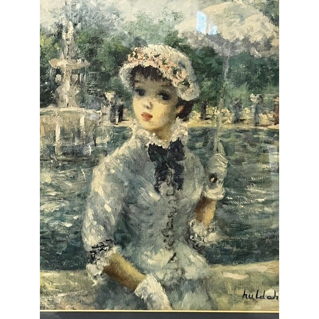 Mid 20th Century Mid 20th Century "In Central Park"print by Cherry Jeffe Huldah For Sale - Image 5 of 8
