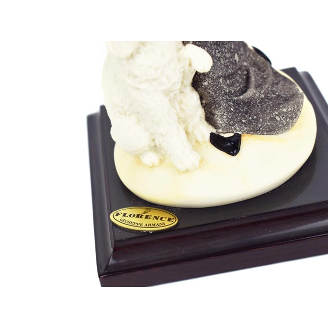 1987 Giuseppe Armani Lady With Poodle Signed Sculpture Florence Italian Figurine For Sale - Image 12 of 12