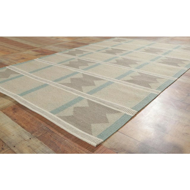 Swedish Style Kilim Rug Inspired by Ingegerd Silow, 05'00 X 07'08 For Sale In Dallas - Image 6 of 8