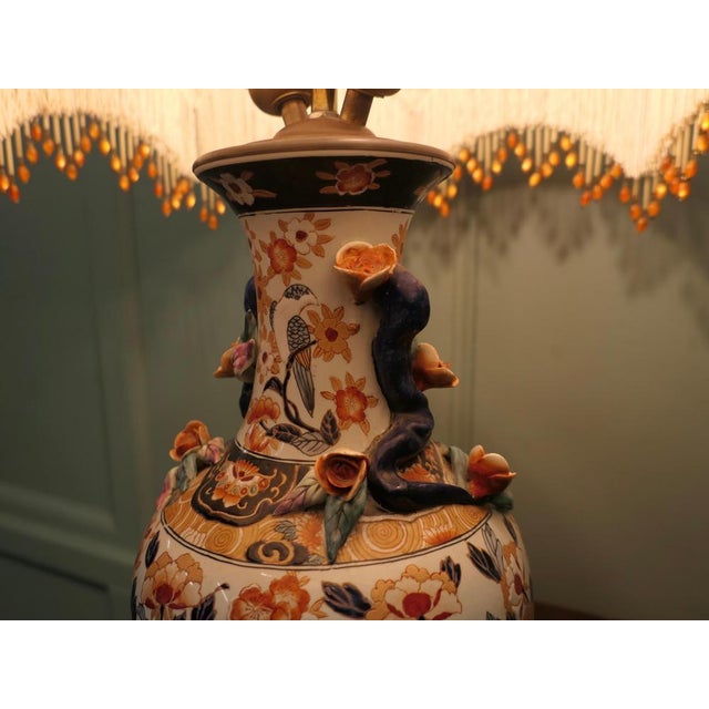 1920s Famille Rose Vase Lamp, 1920s For Sale - Image 5 of 8