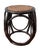 English Vintage Black Rattan & Woven Cane Low Stool / Side Table / Plant Stand – British Colonial / Boho For Sale - Image 3 of 11