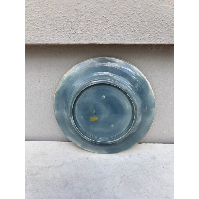 Joseph Holdcroft 19th Century Majolica Water Lily Plate Joseph Holcroft For Sale - Image 4 of 4