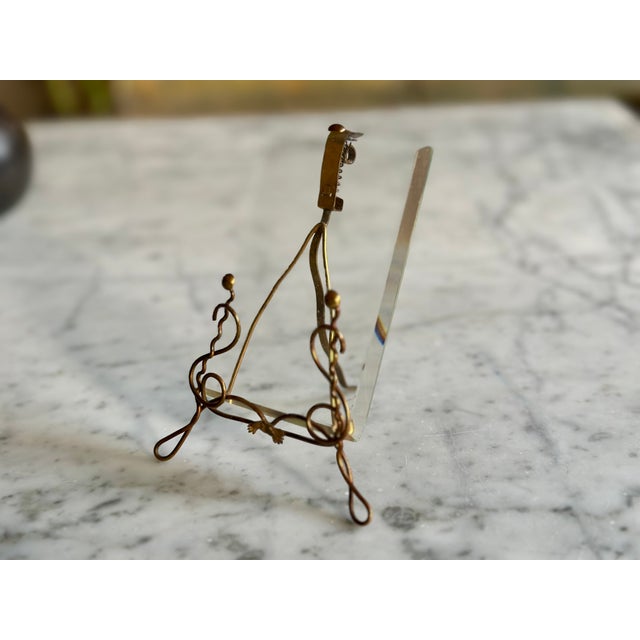 Art Nouveau Brass Picture Frame, Vienna, 1900s For Sale - Image 4 of 13