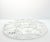 Vintage Cut Glass 5-Part Divided Round Serving Snack or Charcuterie Platter For Sale In Dallas - Image 6 of 6