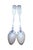 Two antique Charles Shipway English Georgian c.1836 (London) sterling silver spoons in the Tipped pattern. Dimensions:...