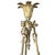 Metal 1900s Louis XVI Style Scrolling Bronze Belle Époque Six-Light Chandelier W/ Shades For Sale - Image 7 of 15