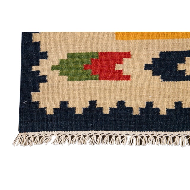 21st Century Modern Kilim Rug 5 '6'' X 8' 1''. For Sale In New York - Image 6 of 11