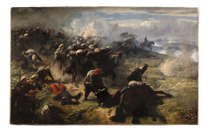 H.P., Great Battle of the 19th Century, 1880, Oil on Canvas